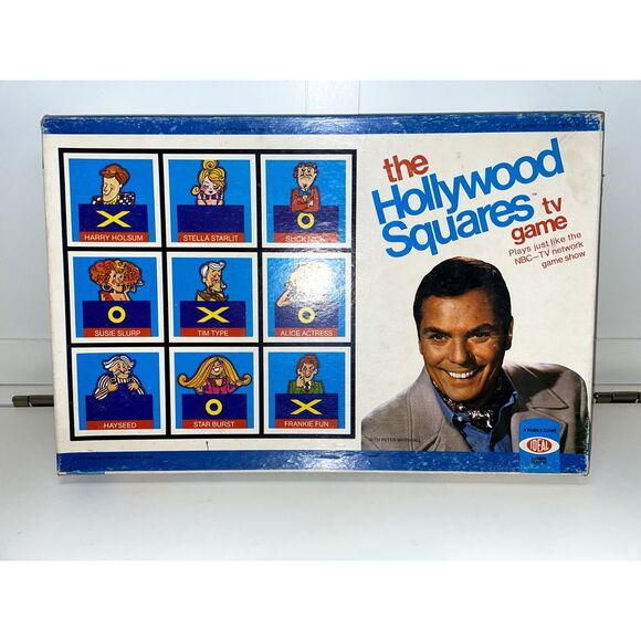 Vintage 1974‎ The Hollywood Squares Game by Ideal Complete CIB - Picture 1 of 3